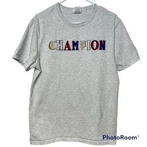 Champion Shirt‎ Mens Medium Old English T-Shirt High School Spellout Heritage